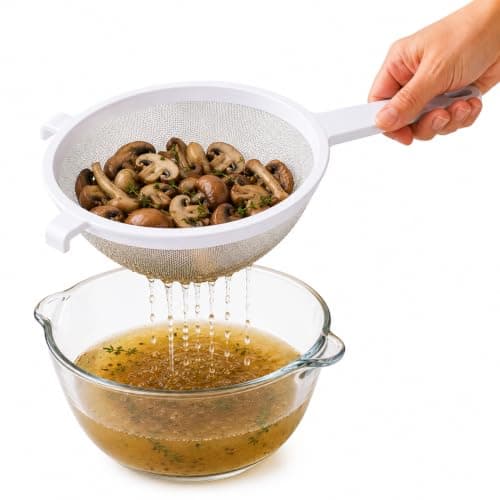HIC Kitchen Double-Ear Fine Mesh Strainer, 7 in