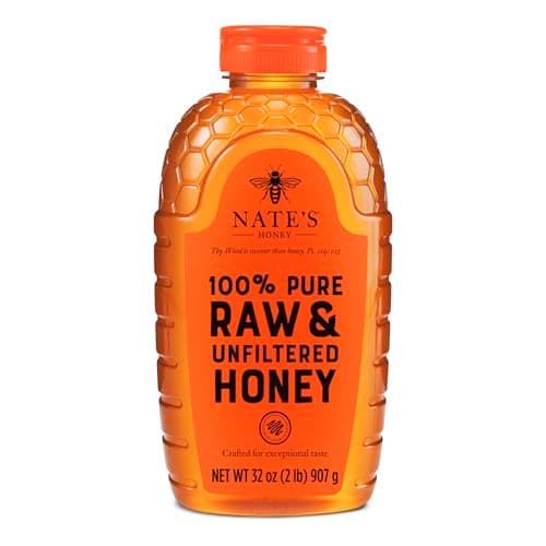 Nate's Honey 100% Pure, Raw & Unfiltered Honey, 32 oz