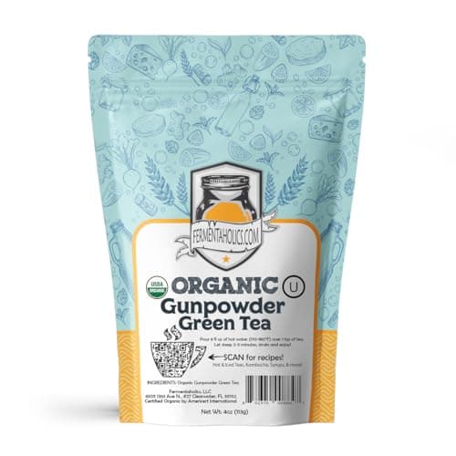 Fermentaholics Organic Gunpowder Green Tea, 4 oz